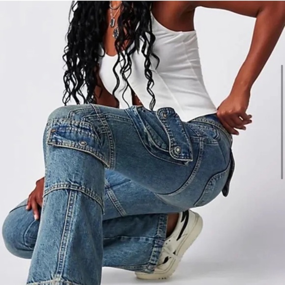 Free People | we the free | Call Me Crazy Cargo Jeans - Picture 2 of 5